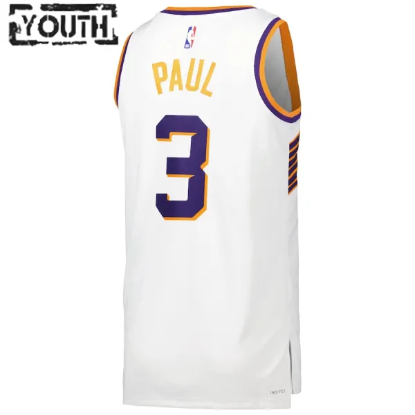 Nike Phoenix Suns Chris Paul Lasten Pelipaita Association Edition 2023-24 Swingman Valkoinen