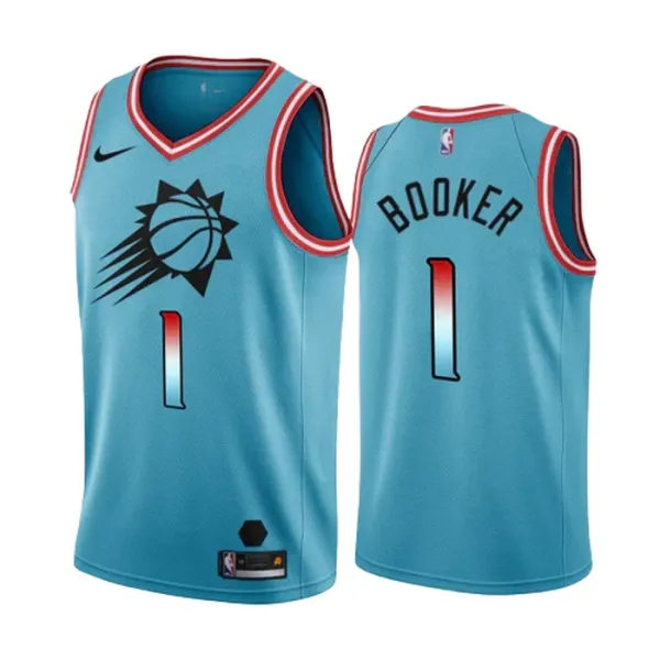 Nike Phoenix Suns Devin Booker 1 Miesten Pelipaita City Edition 2022-23 Swingman Sininen Nike Phoenix Suns Devin Booker 1 Miesten Pelipaita City Edition 2022-23 Swingman Sininen
