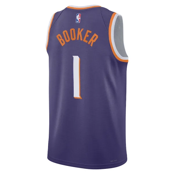 Nike Phoenix Suns Devin Booker Miesten Pelipaita Icon Edition 2023-24 Swingman Violetti