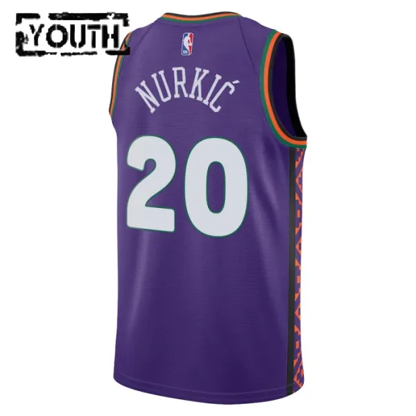 Nike Phoenix Suns Jusuf Nurkic Lasten Pelipaita City Edition 2024-25 Swingman Violetti