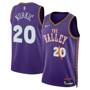 Nike Phoenix Suns Jusuf Nurkic Miesten Pelipaita City Edition 2024-25 Swingman Violetti