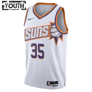 Nike Phoenix Suns Kevin Durant Lasten Pelipaita Association Edition 2023-24 Swingman Valkoinen