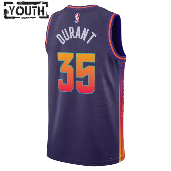 Nike Phoenix Suns Kevin Durant Lasten Pelipaita City Edition 2023-24 Swingman Violetti
