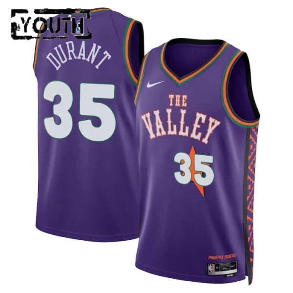 Nike Phoenix Suns Kevin Durant Lasten Pelipaita City Edition 2024-25 Swingman Violetti Nike Phoenix Suns Kevin Durant Lasten Pelipaita City Edition 2024-25 Swingman Violetti