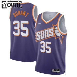 Nike Phoenix Suns Kevin Durant Lasten Pelipaita Icon Edition 2023-24 Swingman Violetti