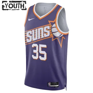 Nike Phoenix Suns Kevin Durant Lasten Pelipaita Icon Edition 2023-24 Swingman Violetti