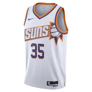 Nike Phoenix Suns Kevin Durant Miesten Pelipaita Association Edition 2023-24 Swingman Valkoinen