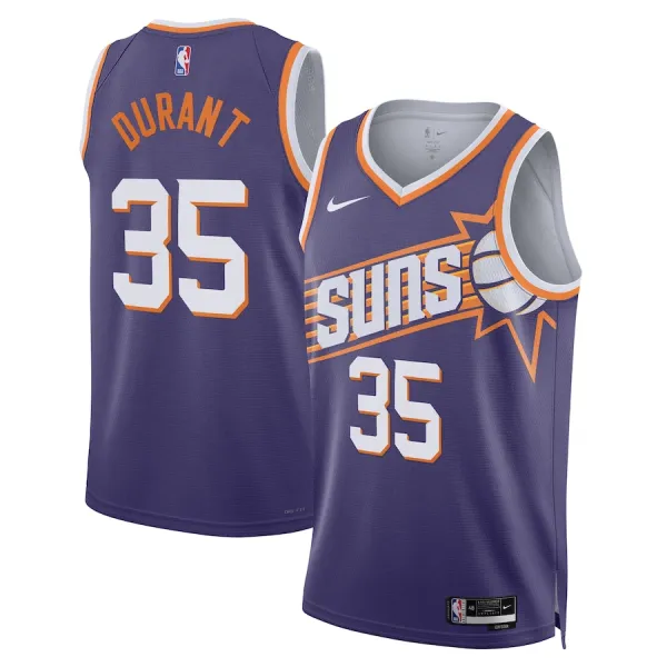 Nike Phoenix Suns Kevin Durant Miesten Pelipaita Icon Edition 2023-24 Swingman Violetti Nike Phoenix Suns Kevin Durant Miesten Pelipaita Icon Edition 2023-24 Swingman Violetti