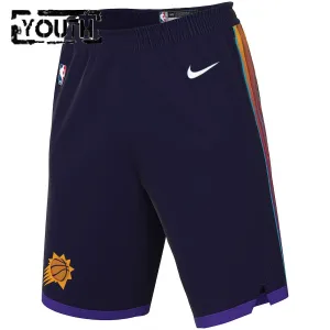 Nike Phoenix Suns Lasten Shortsit City Edition 2023-24 Swingman Violetti