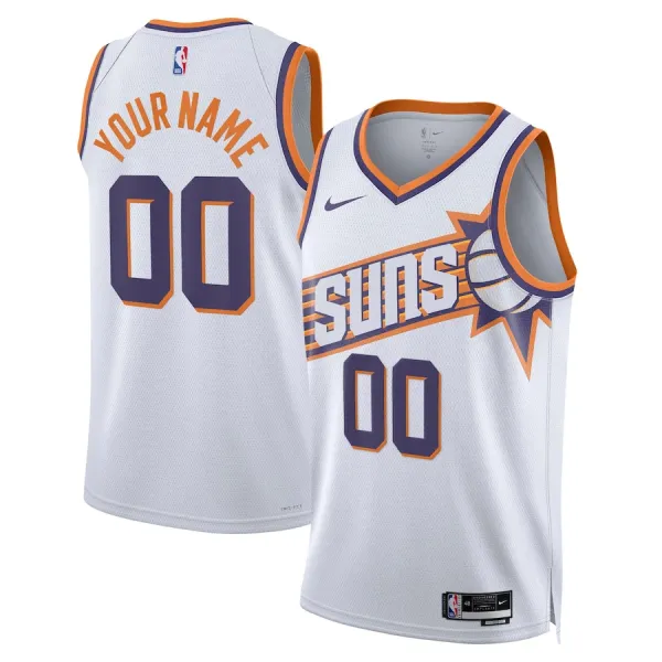 Nike Phoenix Suns Personoitava Miesten Pelipaita Association Edition 2023-24 Swingman Valkoinen Nike Phoenix Suns Personoitava Miesten Pelipaita Association Edition 2023-24 Swingman Valkoinen