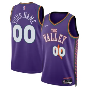 Nike Phoenix Suns Personoitava Miesten Pelipaita City Edition 2024-25 Swingman Violetti