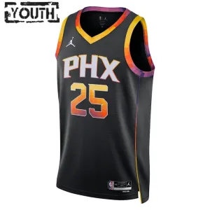 Phoenix Suns Jordan Mikal Bridges 25 Lasten Pelipaita Statement Edition Swingman Musta