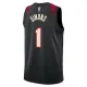 Nike Portland Trail Blazers Anfernee Simons Miesten Pelipaita City Edition 2023-24 Swingman Musta