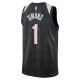 Nike Portland Trail Blazers Anfernee Simons Miesten Pelipaita City Edition 2024-25 Swingman Musta