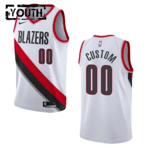Nike Portland Trail Blazers Personoitava Lasten Pelipaita Association Edition Swingman Valkoinen Nike Portland Trail Blazers Personoitava Lasten Pelipaita Association Edition Swingman Valkoinen
