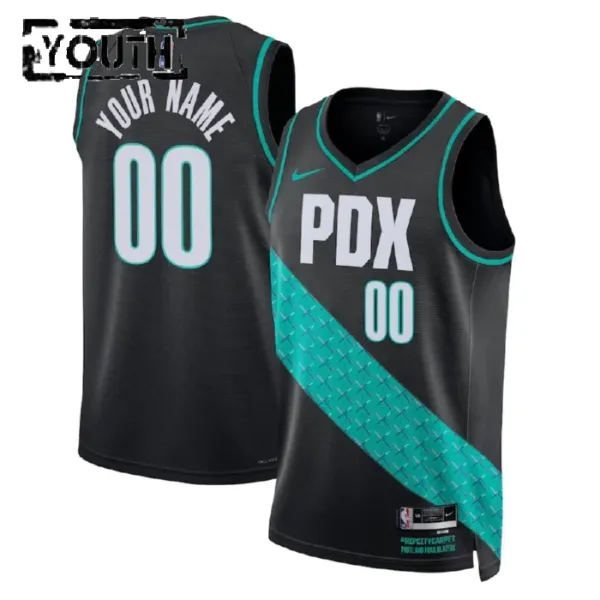 Nike Portland Trail Blazers Personoitava Lasten Pelipaita City Edition 2022-23 Swingman Musta Nike Portland Trail Blazers Personoitava Lasten Pelipaita City Edition 2022-23 Swingman Musta