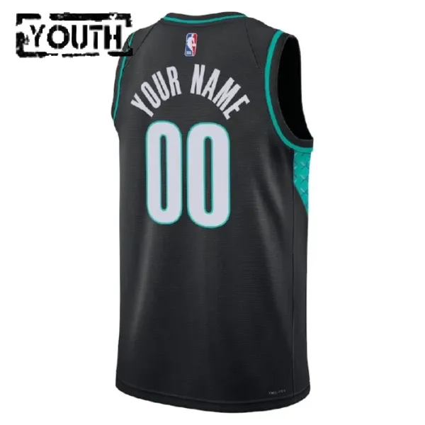Nike Portland Trail Blazers Personoitava Lasten Pelipaita City Edition 2022-23 Swingman Musta
