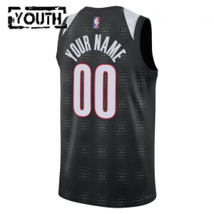 Nike Portland Trail Blazers Personoitava Lasten Pelipaita City Edition 2024-25 Swingman Musta