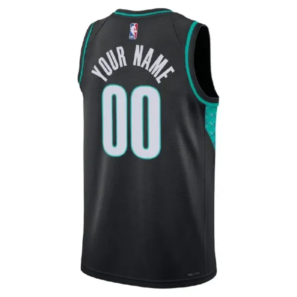 Nike Portland Trail Blazers Personoitava Miesten Pelipaita City Edition 2022-23 Swingman Musta
