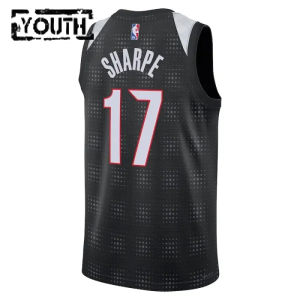 Nike Portland Trail Blazers Shaedon Sharpe Lasten Pelipaita City Edition 2024-25 Swingman Musta