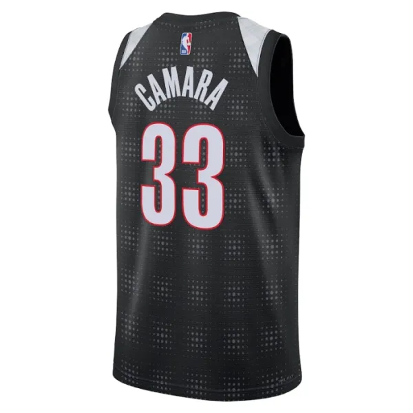 Nike Portland Trail Blazers Toumani Camara Miesten Pelipaita City Edition 2024-25 Swingman Musta