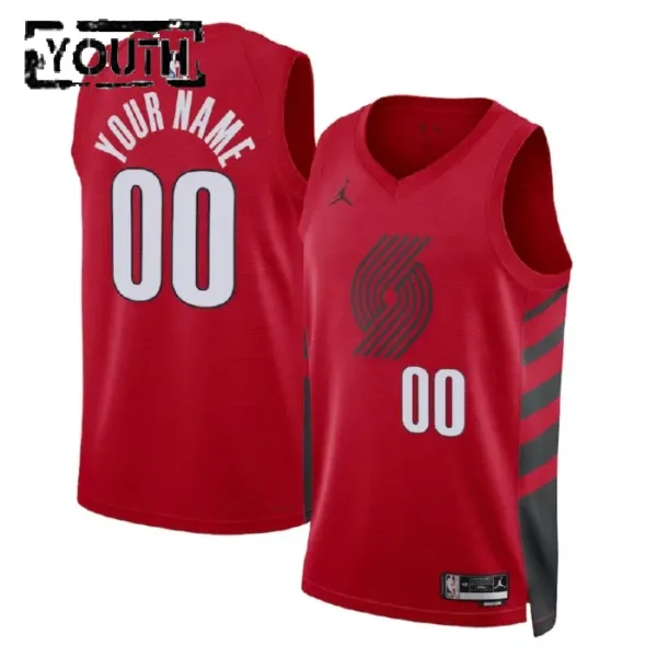 Portland Trail Blazers Jordan Personoitava Lasten Pelipaita Statement Edition Swingman Punainen Portland Trail Blazers Jordan Personoitava Lasten Pelipaita Statement Edition Swingman Punainen
