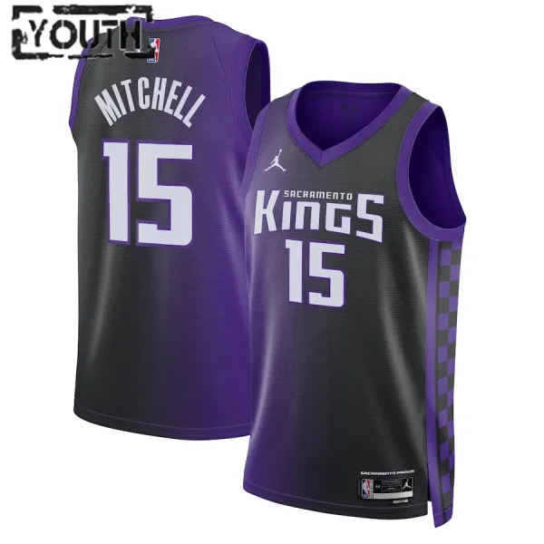 Jordan Sacramento Kings Davion Mitchell Lasten Pelipaita Statement Edition 2023-24 Swingman Violetti Jordan Sacramento Kings Davion Mitchell Lasten Pelipaita Statement Edition 2023-24 Swingman Violetti