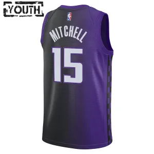 Jordan Sacramento Kings Davion Mitchell Lasten Pelipaita Statement Edition 2023-24 Swingman Violetti
