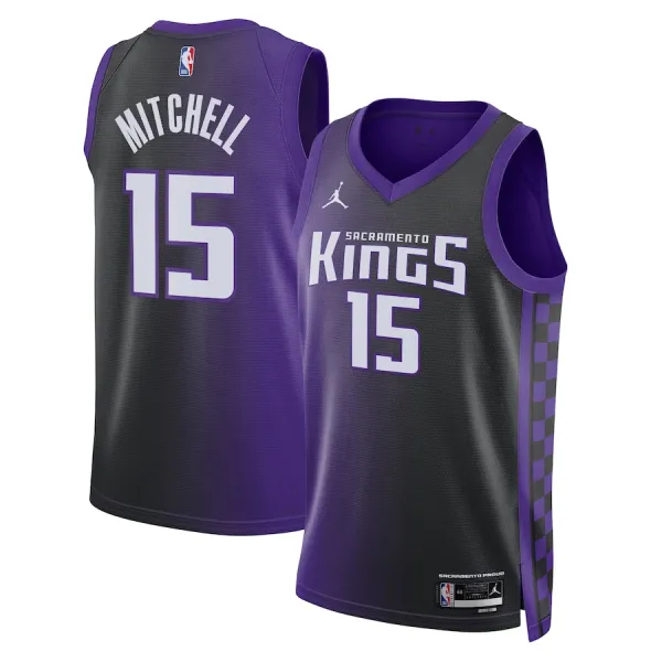 Jordan Sacramento Kings Davion Mitchell Miesten Pelipaita Statement Edition 2023-24 Swingman Violetti Jordan Sacramento Kings Davion Mitchell Miesten Pelipaita Statement Edition 2023-24 Swingman Violetti