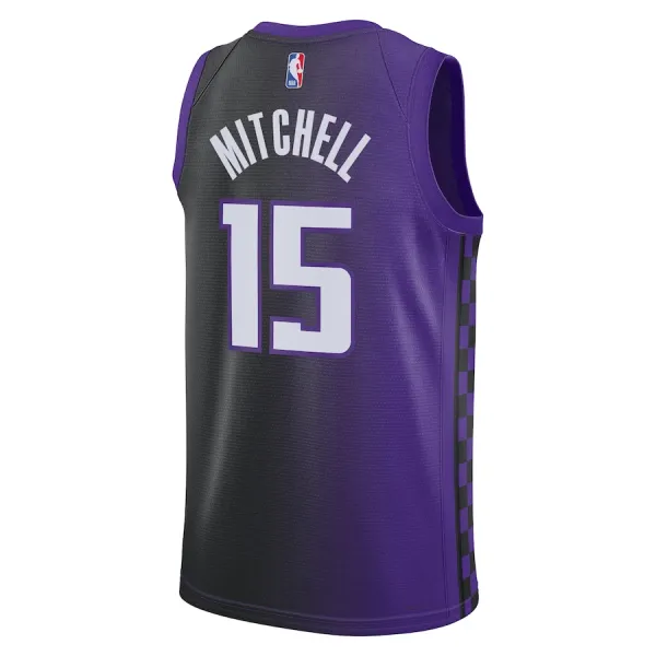 Jordan Sacramento Kings Davion Mitchell Miesten Pelipaita Statement Edition 2023-24 Swingman Violetti