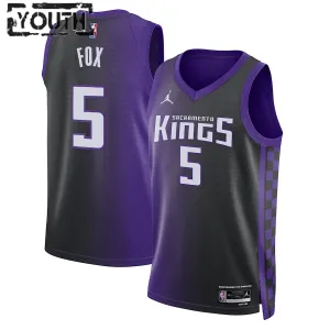 Jordan Sacramento Kings De Aaron Fox Lasten Pelipaita Statement Edition 2023-24 Swingman Violetti Jordan Sacramento Kings De Aaron Fox Lasten Pelipaita Statement Edition 2023-24 Swingman Violetti