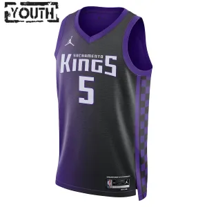 Jordan Sacramento Kings De Aaron Fox Lasten Pelipaita Statement Edition 2023-24 Swingman Violetti