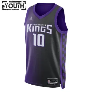 Jordan Sacramento Kings Domantas Sabonis Lasten Pelipaita Statement Edition 2023-24 Swingman Violetti