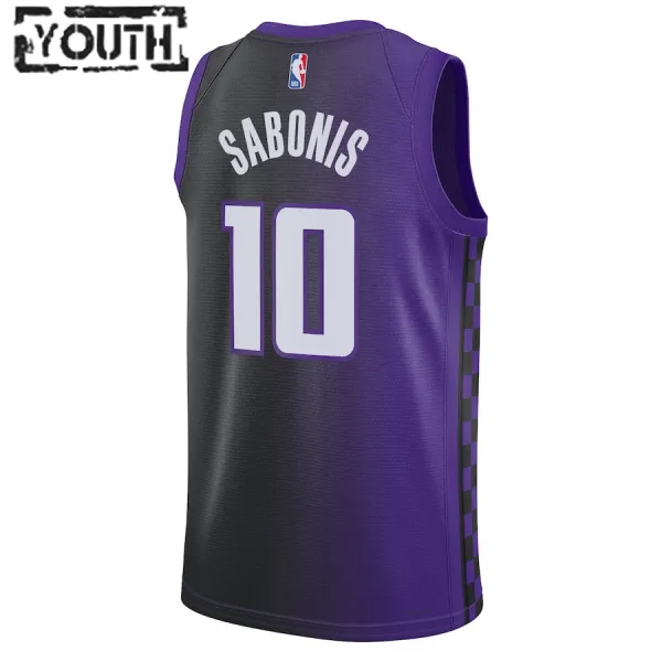 Jordan Sacramento Kings Domantas Sabonis Lasten Pelipaita Statement Edition 2023-24 Swingman Violetti