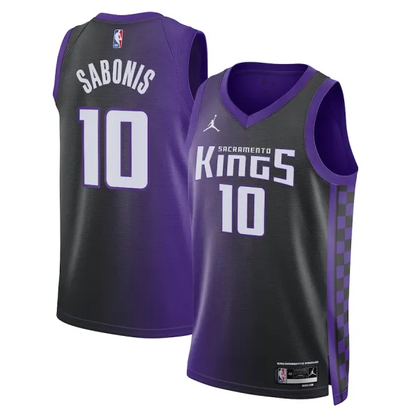 Jordan Sacramento Kings Domantas Sabonis Miesten Pelipaita Statement Edition 2023-24 Swingman Violetti Jordan Sacramento Kings Domantas Sabonis Miesten Pelipaita Statement Edition 2023-24 Swingman Violetti
