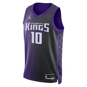 Jordan Sacramento Kings Domantas Sabonis Miesten Pelipaita Statement Edition 2023-24 Swingman Violetti