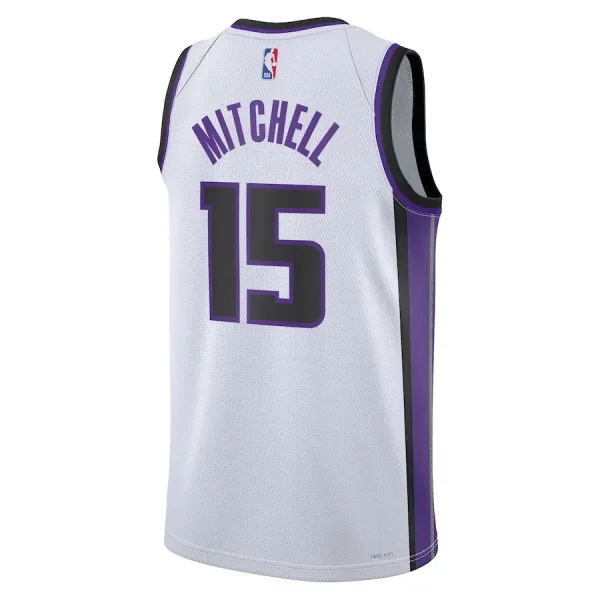 Nike Sacramento Kings Davion Mitchell Miesten Pelipaita Association Edition 2023-24 Swingman Valkoinen