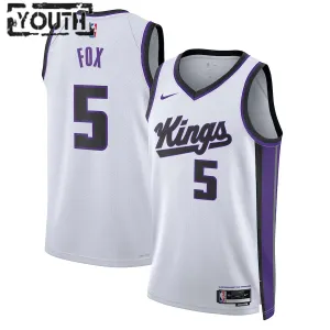 Nike Sacramento Kings De Aaron Fox Lasten Pelipaita Association Edition 2023-24 Swingman Valkoinen Nike Sacramento Kings De Aaron Fox Lasten Pelipaita Association Edition 2023-24 Swingman Valkoinen