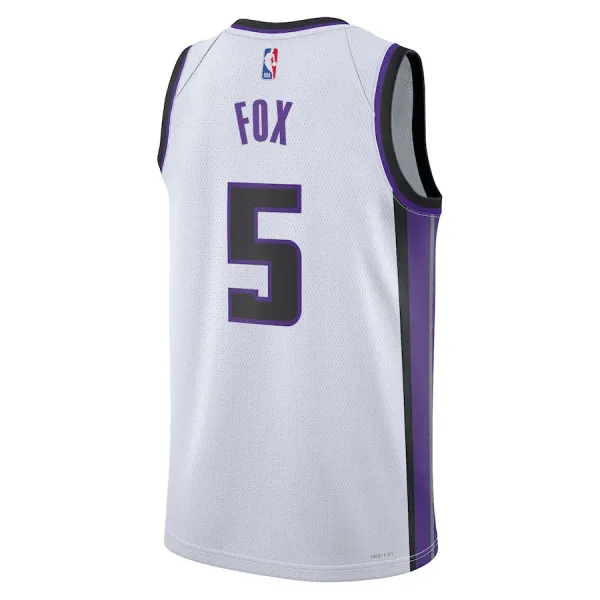 Nike Sacramento Kings De Aaron Fox Miesten Pelipaita Association Edition 2023-24 Swingman Valkoinen
