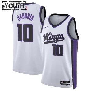 Nike Sacramento Kings Domantas Sabonis Lasten Pelipaita Association Edition 2023-24 Swingman Valkoinen Nike Sacramento Kings Domantas Sabonis Lasten Pelipaita Association Edition 2023-24 Swingman Valkoinen