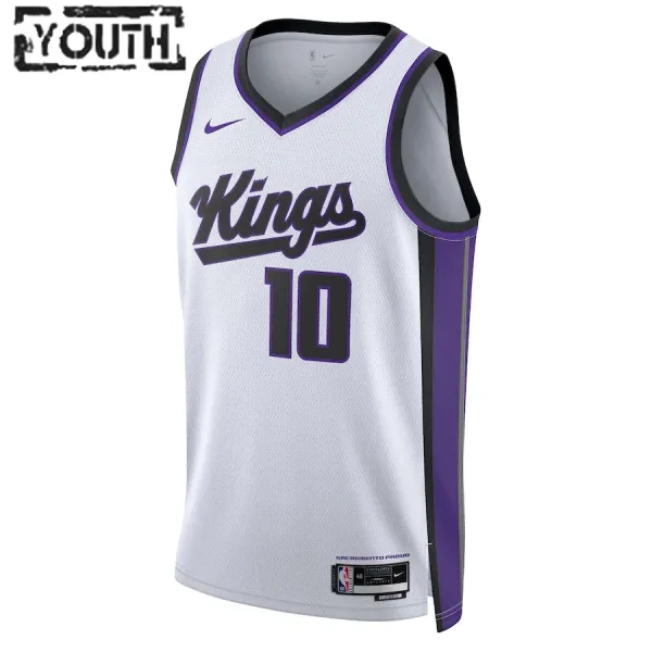 Nike Sacramento Kings Domantas Sabonis Lasten Pelipaita Association Edition 2023-24 Swingman Valkoinen