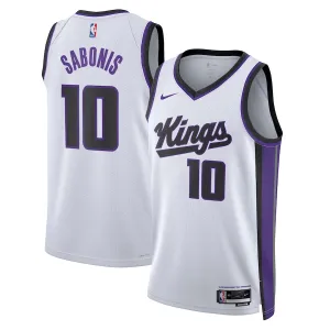 Nike Sacramento Kings Domantas Sabonis Miesten Pelipaita Association Edition 2023-24 Swingman Valkoinen Nike Sacramento Kings Domantas Sabonis Miesten Pelipaita Association Edition 2023-24 Swingman Valkoinen