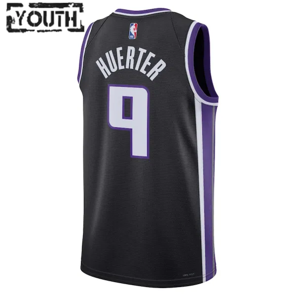 Nike Sacramento Kings Kevin Huerter Lasten Pelipaita Icon Edition 2023-24 Swingman Musta