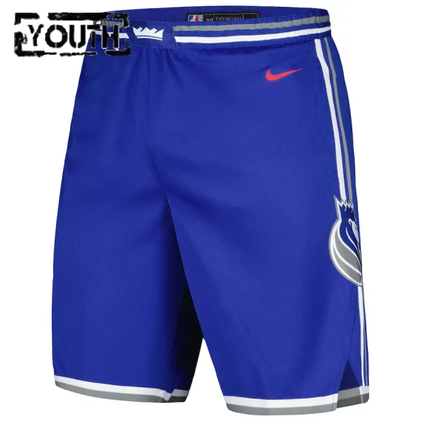 Nike Sacramento Kings Lasten Shortsit City Edition 2023-24 Swingman Sininen