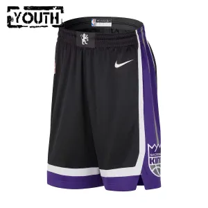 Nike Sacramento Kings Lasten Shortsit Icon Edition 2023-24 Swingman Musta