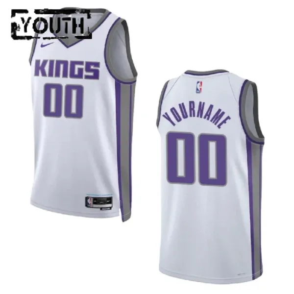 Nike Sacramento Kings Personoitava Lasten Pelipaita Association Edition Swingman Valkoinen Nike Sacramento Kings Personoitava Lasten Pelipaita Association Edition Swingman Valkoinen