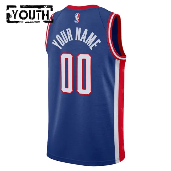 Nike Sacramento Kings Personoitava Lasten Pelipaita City Edition 2024-25 Swingman Sininen