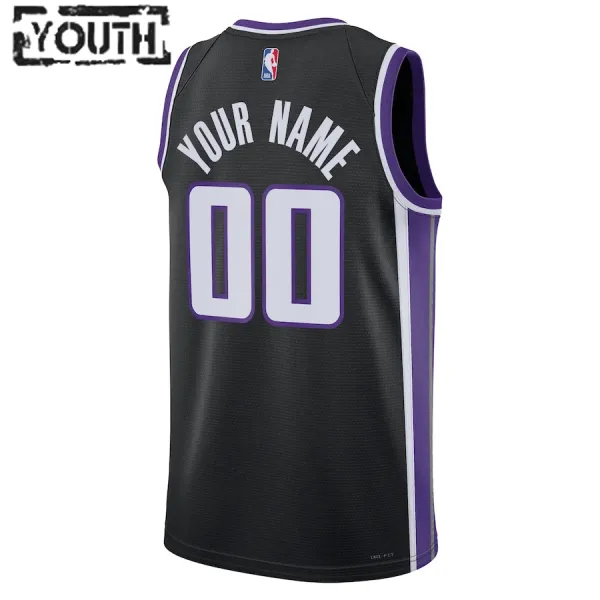Nike Sacramento Kings Personoitava Lasten Pelipaita Icon Edition 2023-24 Swingman Musta