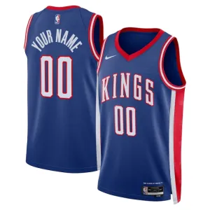 Nike Sacramento Kings Personoitava Miesten Pelipaita City Edition 2024-25 Swingman Sininen