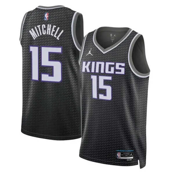 Sacramento Kings Jordan Davion Mitchell 15 Miesten Pelipaita Statement Edition Swingman Musta Sacramento Kings Jordan Davion Mitchell 15 Miesten Pelipaita Statement Edition Swingman Musta